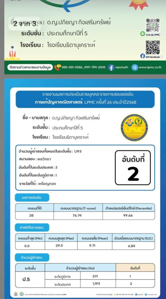 แรงบันดาลใจ”น้องแองจี้“ธิดานุเคราะห์อันดับ1ของประเทศ “PCSHS SMT 2026” 4 864b65e5 71fd 467a aae9 eec0e454d41f