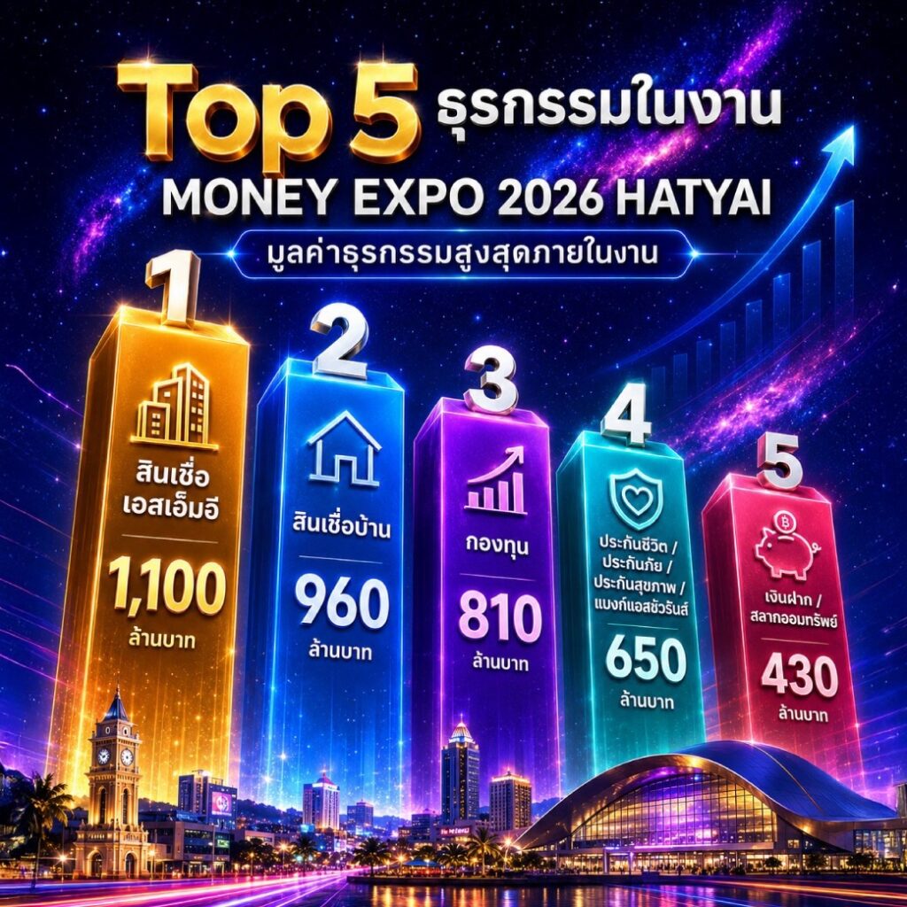 MONEY EXPO 2026 HATYAIสะพัดกว่า4,300ล้าน-SMEsยื่นกู้อันดับ1 3 S 23183368